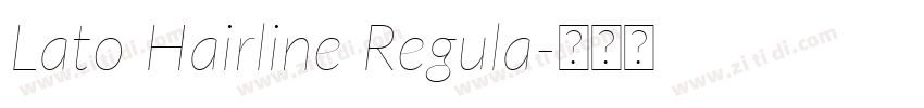 Lato Hairline Regula字体转换